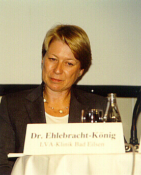 Dr. med. Inge Ehlebracht-Knig, Trgerin des DVMB-Forschungspreises 2002, Rehaklinik Bad Eilsen